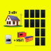 Солнечная электростанция для дома (инвертор + ибп) - 3кВт, 12 панелей