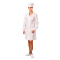 Антистатический женский халат укороченный модели M-46У