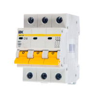 Автоматический трехполюсный выключатель IEK ВА 47-29 4,5кА – тип C
