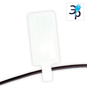 Складные маркировочные ярлыки для кабеля Н-формы – полипропилен, 106x20 мм