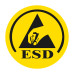 Лента маркировочная желтая с символом ESD – 50мм, 33м