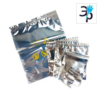 Пластиковый защитный пакет ESD прозрачный – zip-замок, 100шт.
