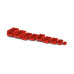 Пластиковый складской лоток 350х225х200 мм – полипропилен, красный