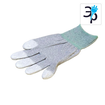 Антистатические перчатки EZETEX с покрытием пальцев – нейлоновые