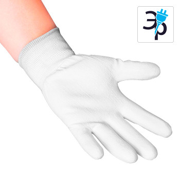 Универсальные антистатические перчатки Viking – белые