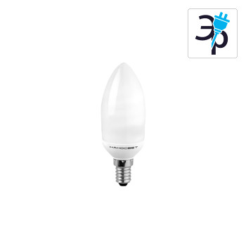 Энергосберегающая (люминесцентная) лампочка ES-CDC09/E14/842