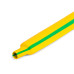 Желто-зеленая термоусадочная трубка КВТ ТНТнг-LS (2:1) в метровой нарезке