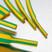 Желто-зеленые термоусадочные трубки для маркировки кабелей заземления КВТ ТУТнг-LS (2:1) – полиолефин
