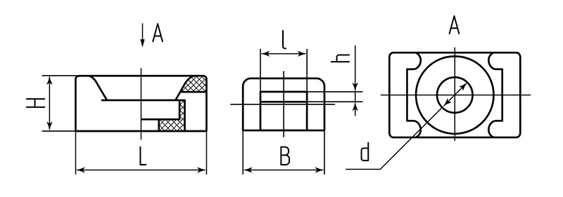 Схема размеров монтажных площадок